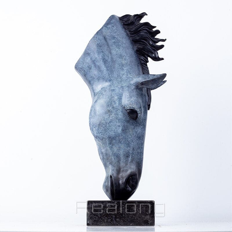 Bronze horse head statue - Dream Horse