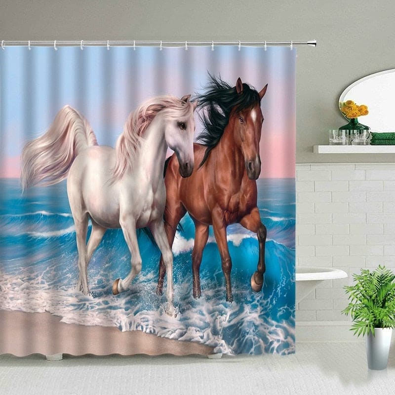 Bucking horse shower curtain - Dream Horse
