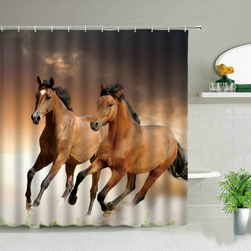 Carousel horse shower curtain - Dream Horse