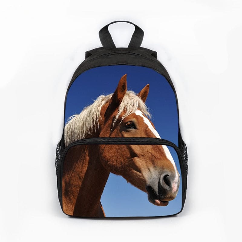 Crazy horse backpack purse (Blue) - Dream Horse