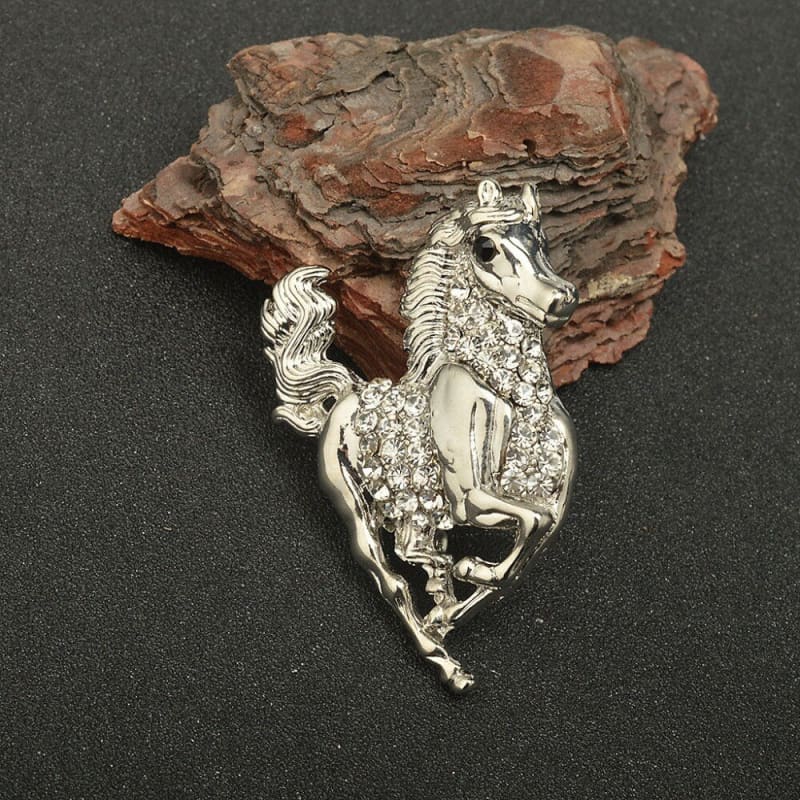 Crystal horse brooch for women - Dream Horse