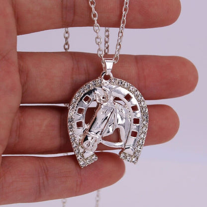 Crystal horseshoe necklace - Dream Horse