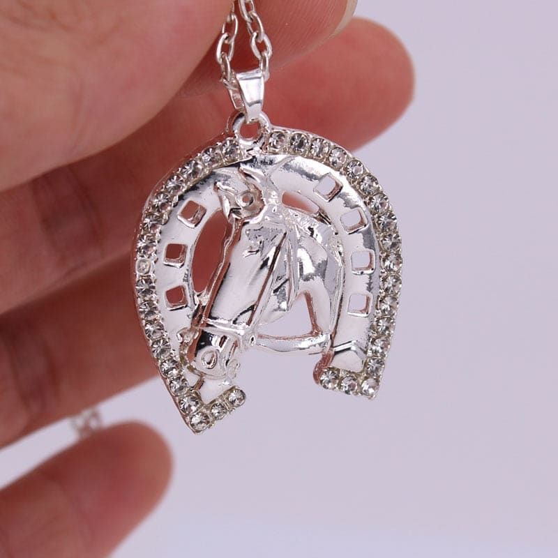 Crystal horseshoe necklace - Dream Horse