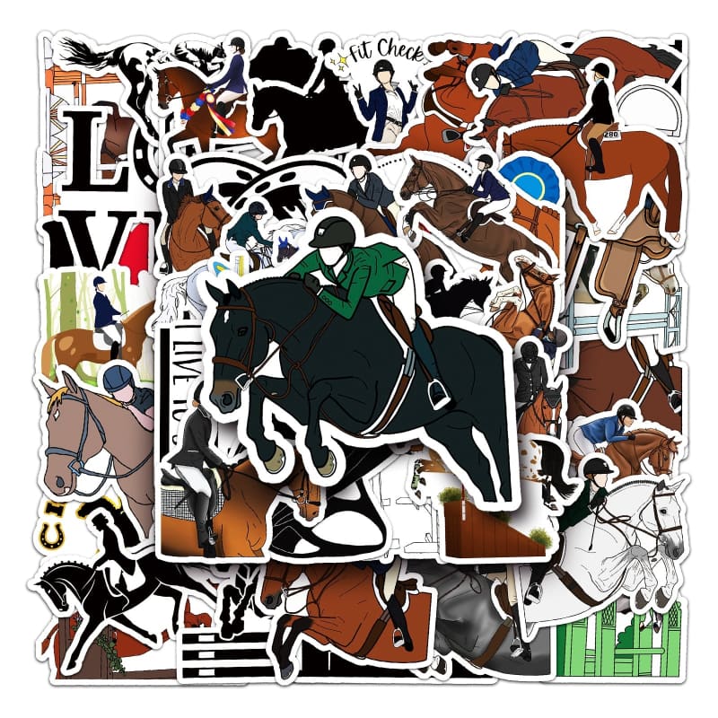 Equestrian stickers (10/50PCS) - Dream Horse