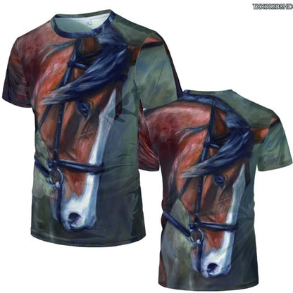 Equestrian t-shirts (round neck) - Dream Horse