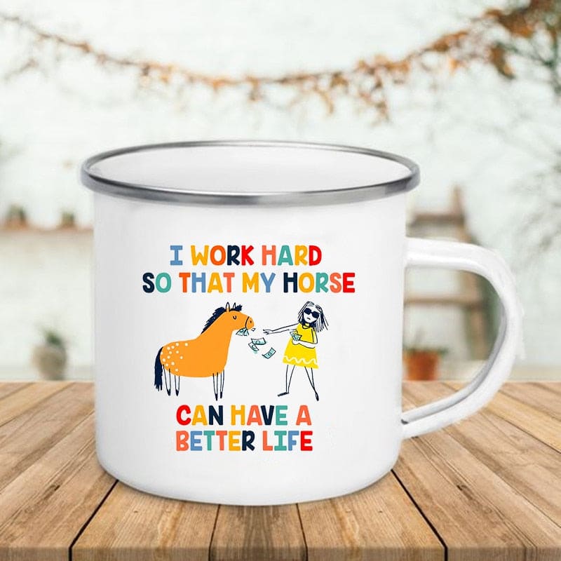 Funny horse coffee mugs - Dream Horse