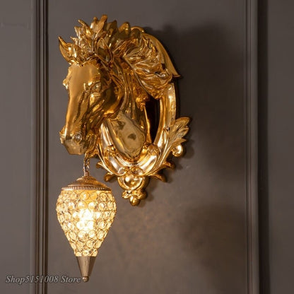Gold horse lamp - Dream Horse