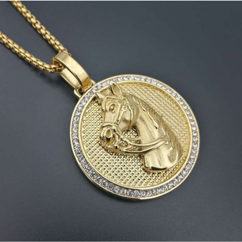 Gold horse necklace - Dream Horse