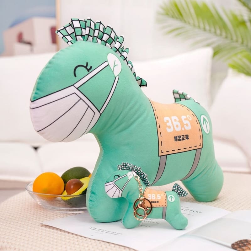 Green horse stuffed animal - Dream Horse