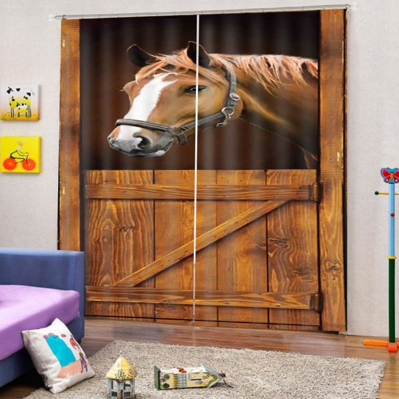 Horse barn curtains - Dream Horse