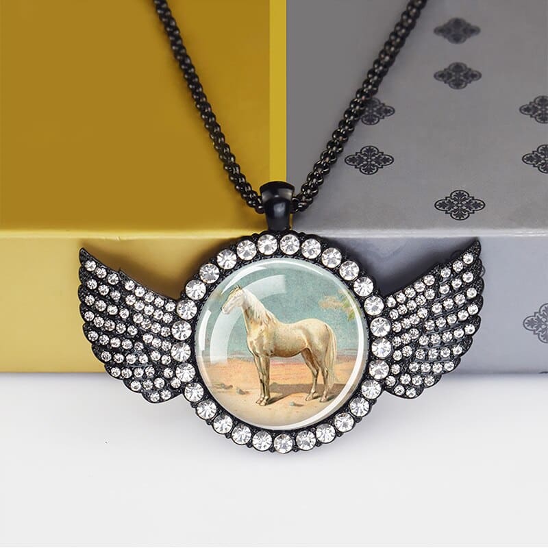 Horse cameo necklace - Dream Horse