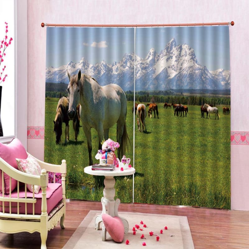 Horse curtains Australia - Dream Horse