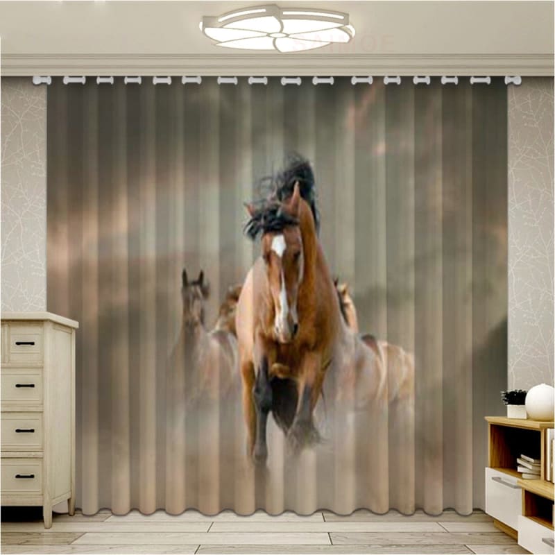 Horse curtains for bedroom - Dream Horse