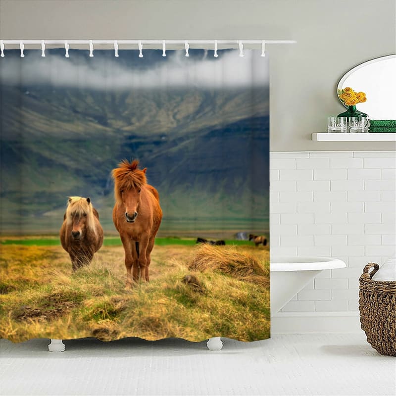Horse fabric shower curtain - Dream Horse