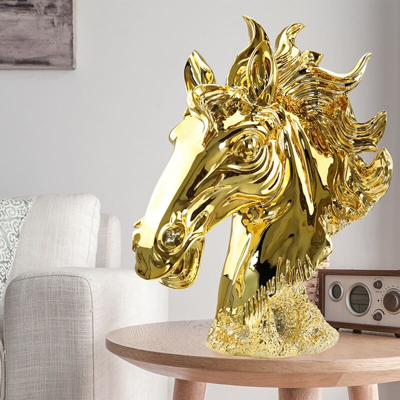 Horse gold sculpture - Dream Horse