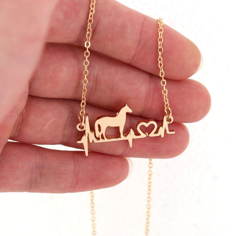 Horse necklace gold - Dream Horse