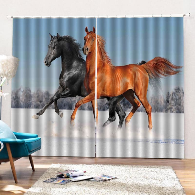 Horse pattern curtains - Dream Horse