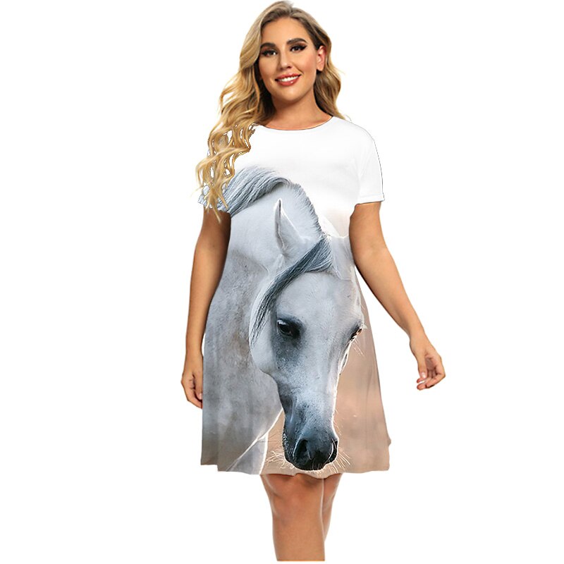 Horse print dress Australia - Dream Horse