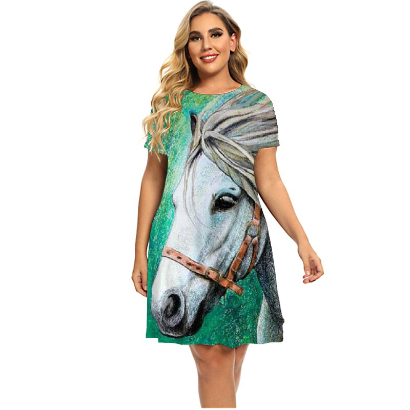 Horse print dress Australia - Dream Horse
