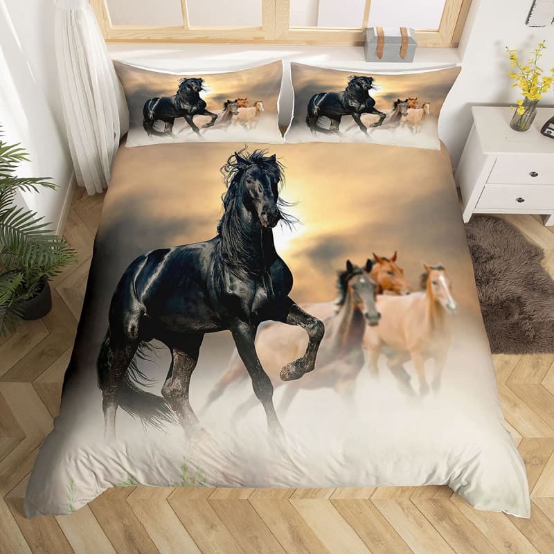 Horse print quilt cover - Dream Horse