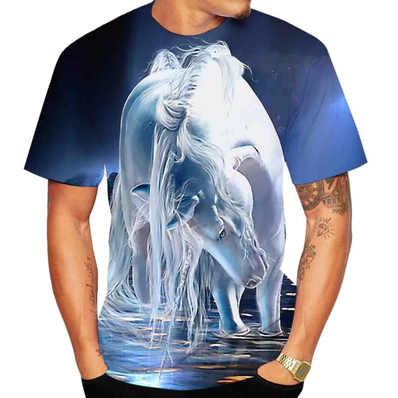 Horse print shirt men - Dream Horse
