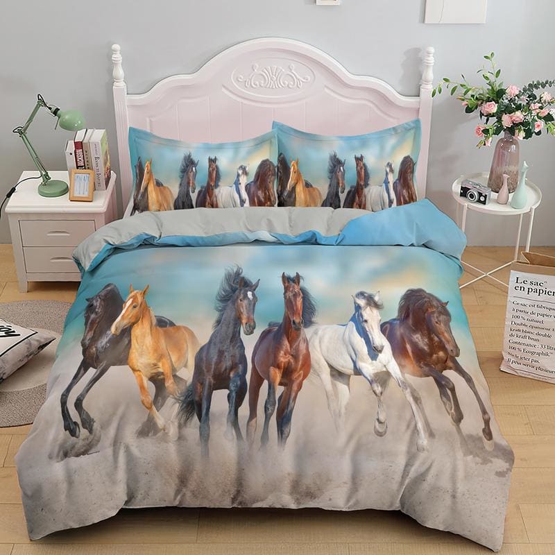 Horse quilt cover double - Dream Horse