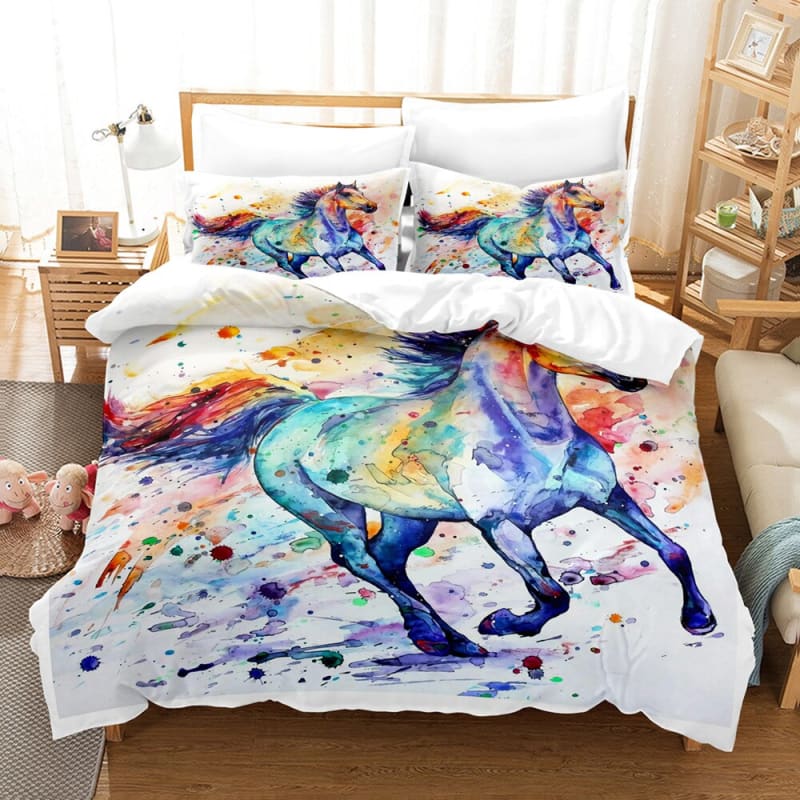 Horse quilt cover double (Luxury) - Dream Horse