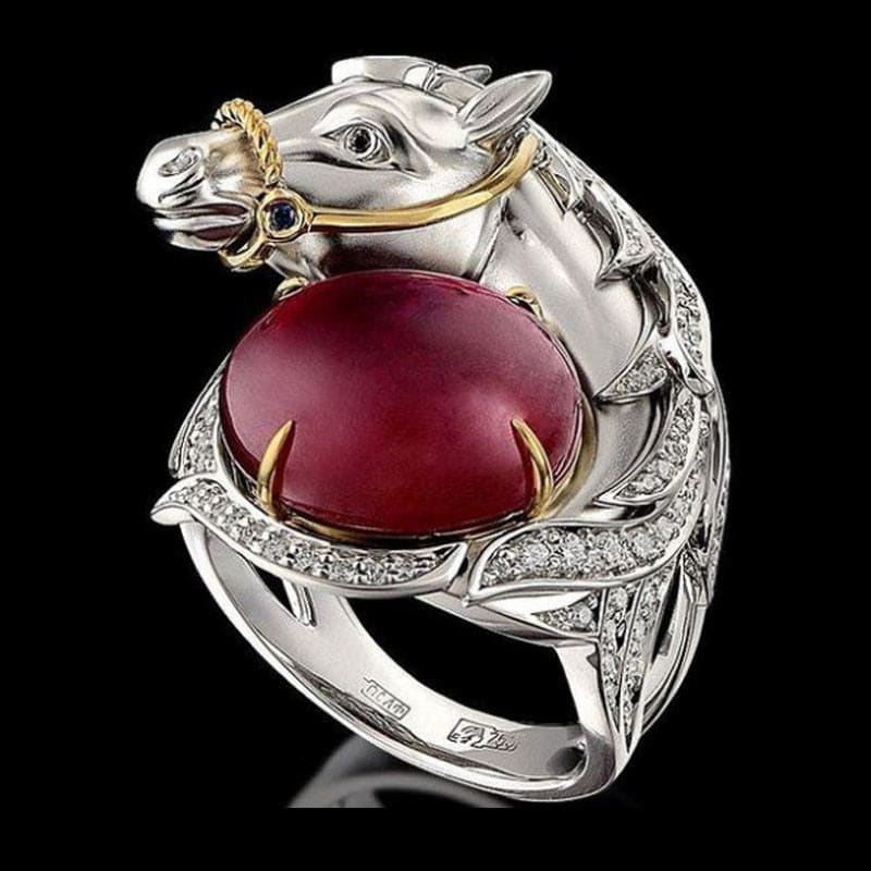 Horse ring design (Crystal Horse Embrace) - Dream Horse