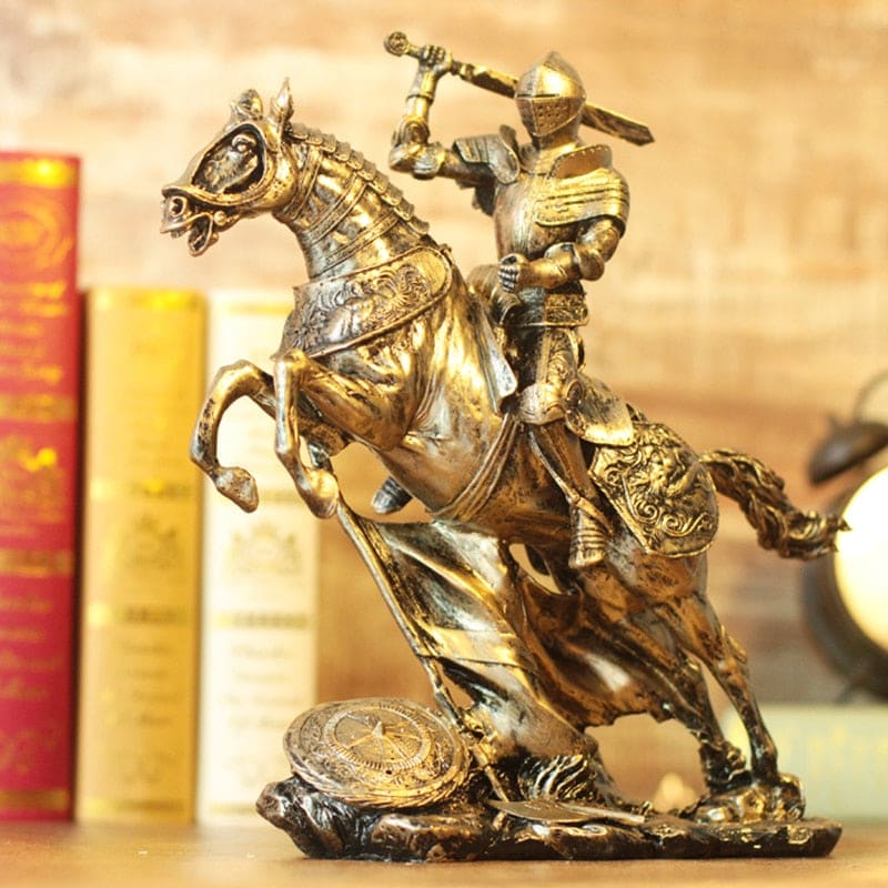 Horse sculpture Medieval armor - Dream Horse