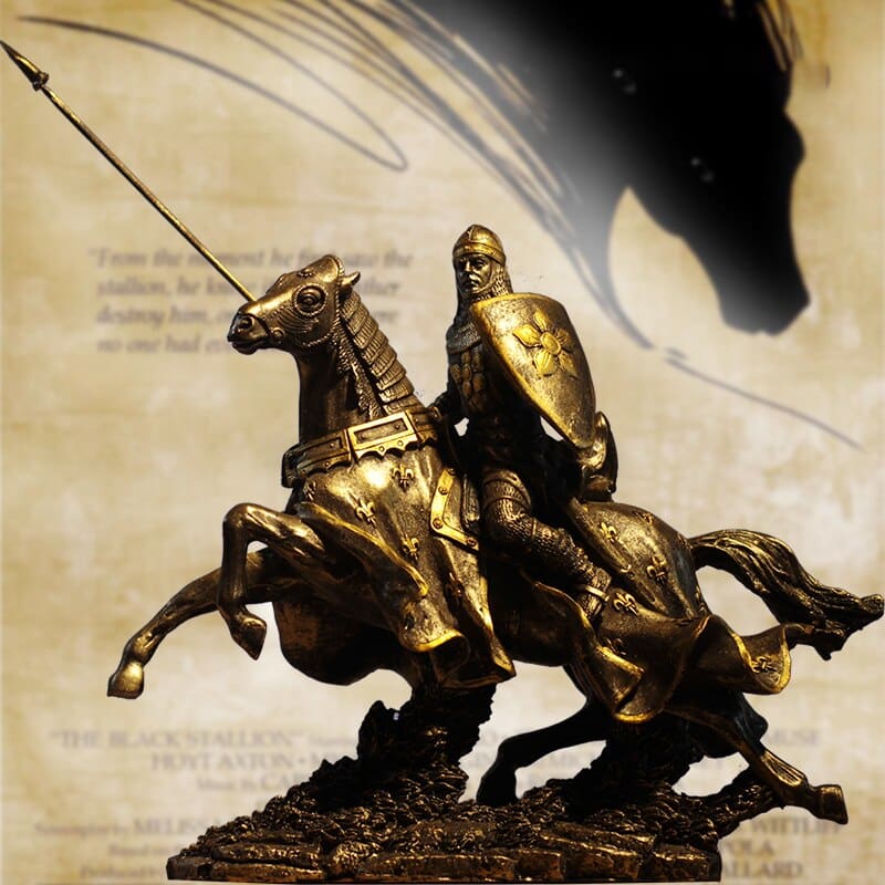 Horse sculpture Medieval armor - Dream Horse