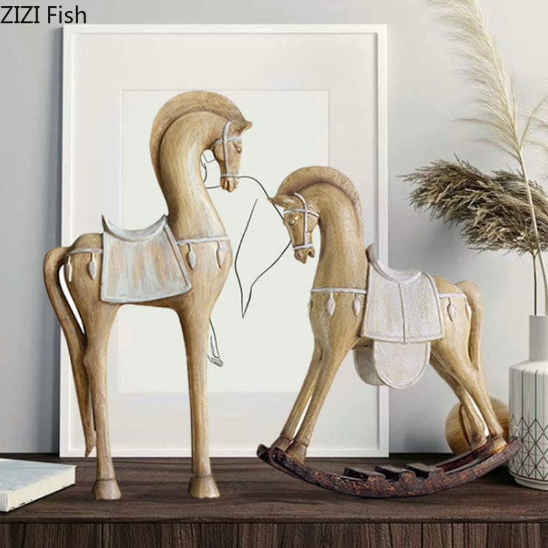 Horse sculpture wood - Dream Horse