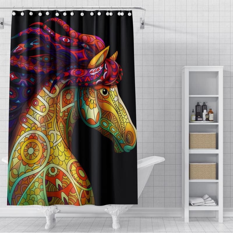 Horse shower curtains (Waterproof Polyester) - Dream Horse