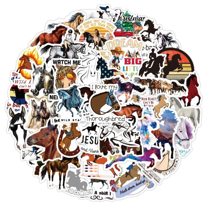 Horse sticker (50/100PCS) - Dream Horse