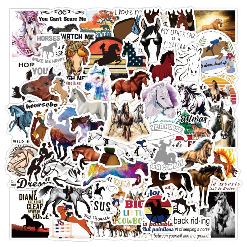 Horse sticker cartoon equestrian - Dream Horse