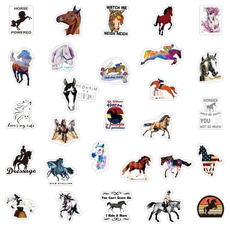 Horse sticker cartoon equestrian - Dream Horse
