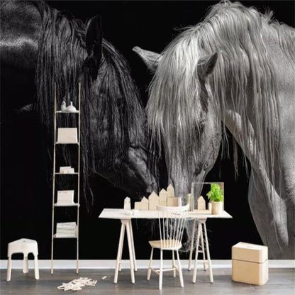 Horse wall art black - Dream Horse
