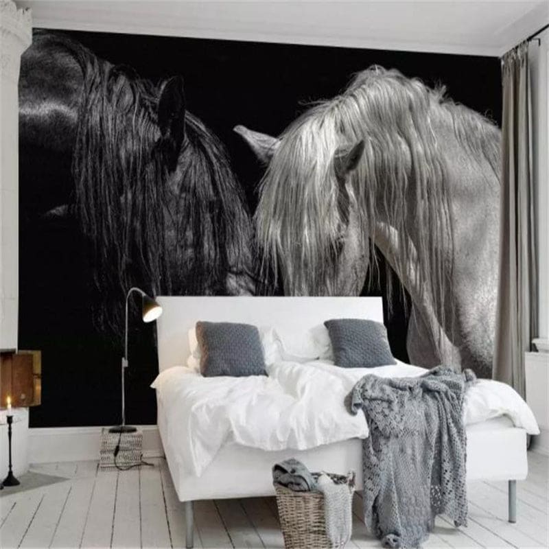 Horse wall art black - Dream Horse
