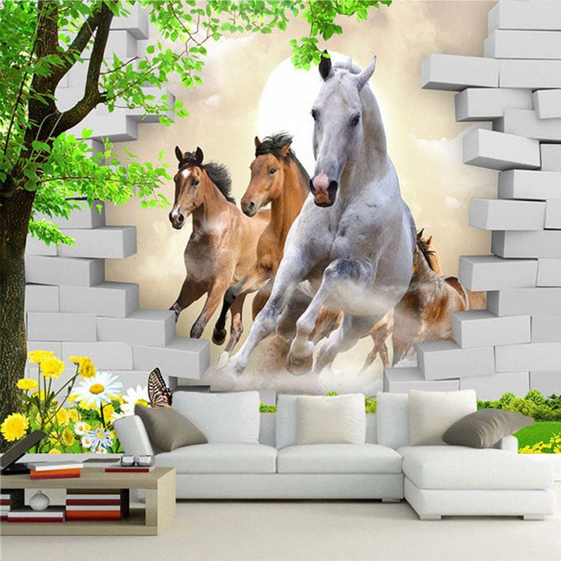 Horse wall painting for living room - Dream Horse