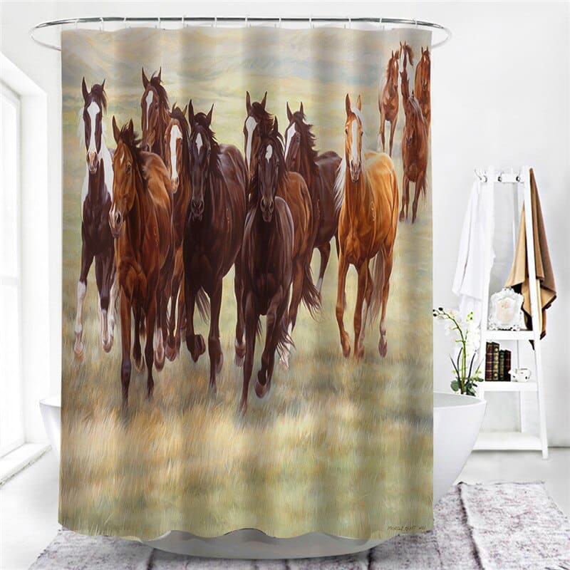 Horses curtains (shower) - Dream Horse