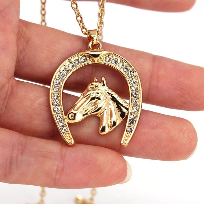 Horseshoe bling necklace - Dream Horse
