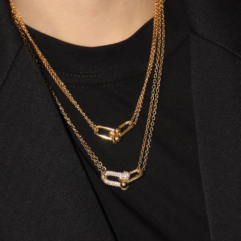 Horseshoe necklace gold (woman) - Dream Horse