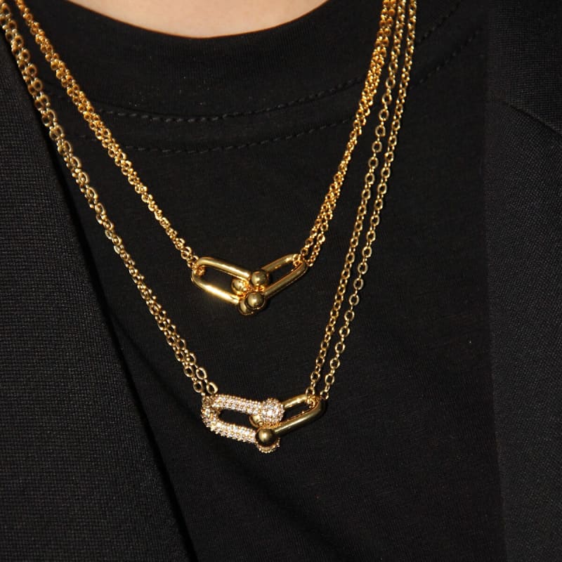 Horseshoe necklace gold (woman) - Dream Horse