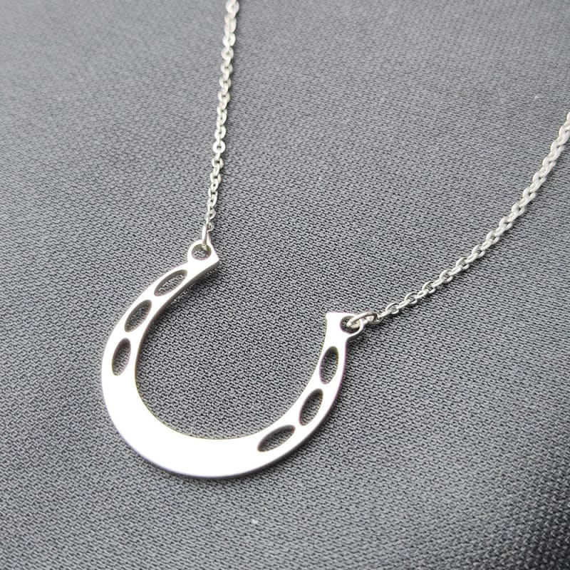 Horseshoe necklaces silver - Dream Horse