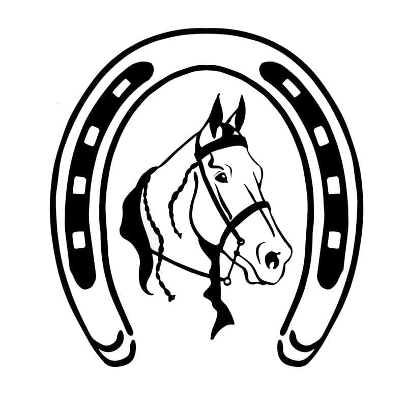 Horseshoe stickers (cars) - Dream Horse