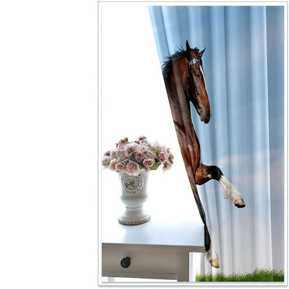 Lace curtains with horses - Dream Horse