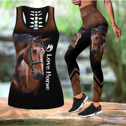 Ladies horse print leggings - Dream Horse