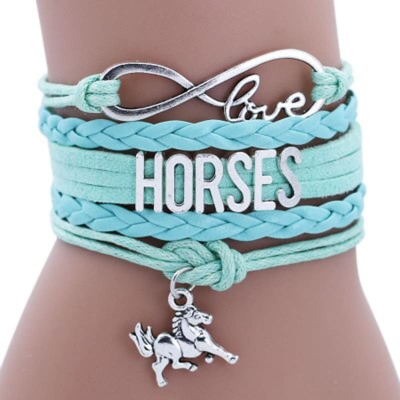 Leather horse bracelet (infinity Love) - Dream Horse