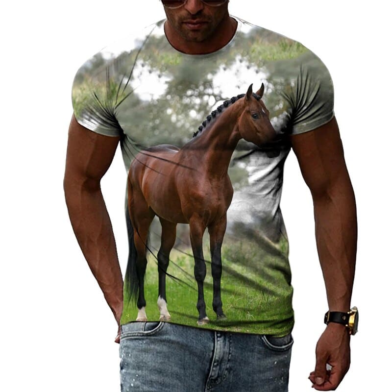 Men’s horse t-shirts (3D Print) - Dream Horse