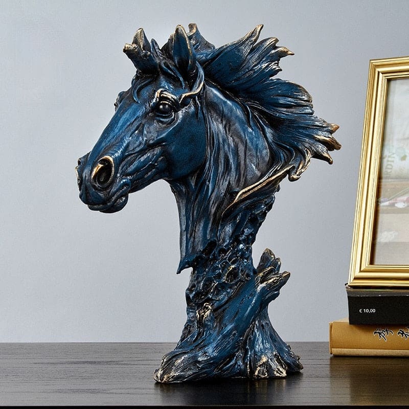 Metal horse head sculpture - Dream Horse