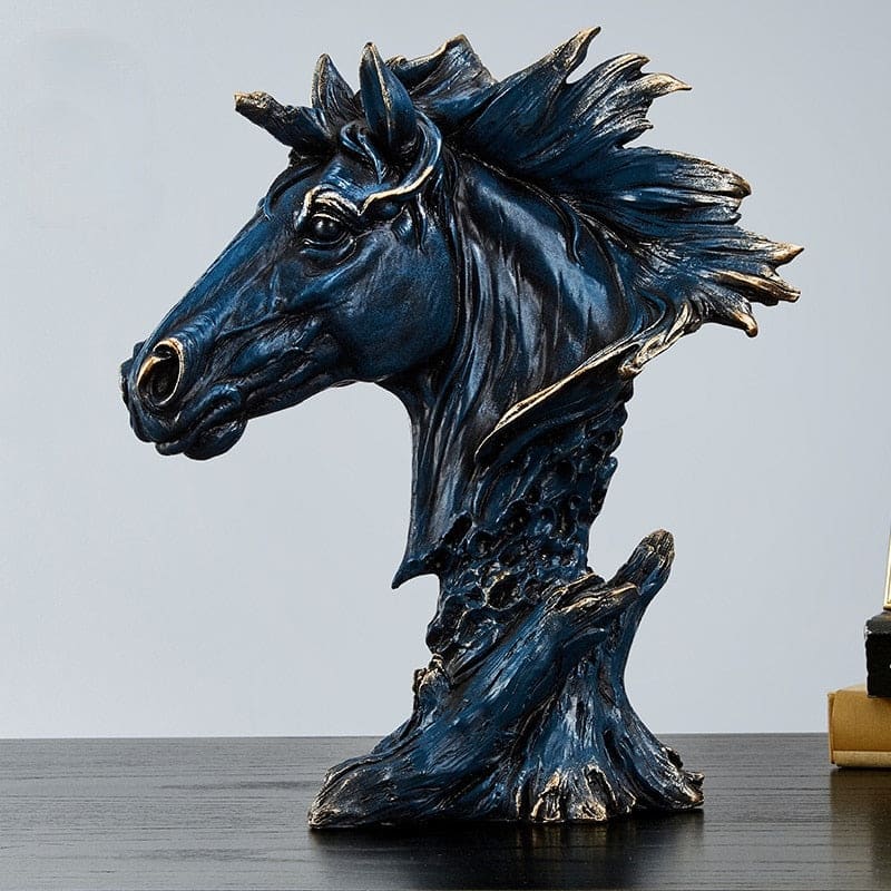 Metal horse head sculpture - Dream Horse